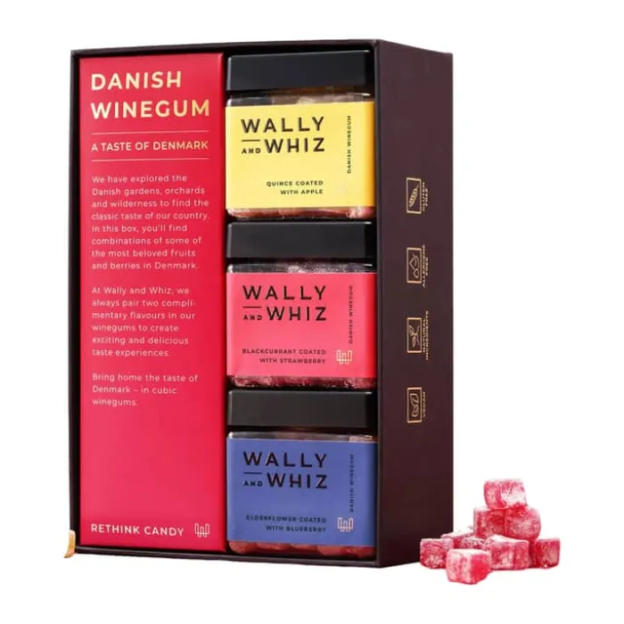 Wally and Whiz Vingummi - A Taste of Denmark 420 g - 3 bøtter