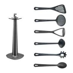 Westmark Gentle Redskabssæt - 8 dele L 38 cm - Plastik - Sort