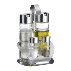 Westmark Olie/eddike Dispenser - 4 dele 2 x 4 cl - 2 x 16 cl - Rustfrit stål