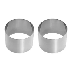 Westmark Runde madforme - 4 dele H 7,5 cm - Rustfrit stål