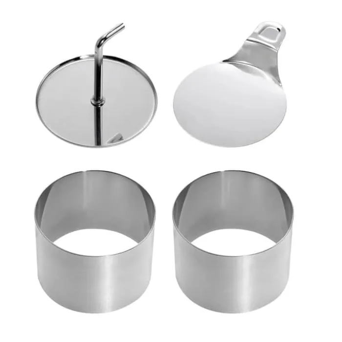 Westmark Runde madforme - 4 dele H 7,5 cm - Rustfrit stål