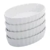 Westmark Tærteforme - 4 dele B 8 x L 12 cm - Porcelæn - Hvid