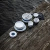 Wik & Walsøe Osean Galakse Asiet Ø 16 cm - Porecelæn - Blå/hvid