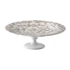 Wik & Walsøe Slåpeblom Kageopsats Ø 21 cm - Benporcelæn - Hvid/rosa