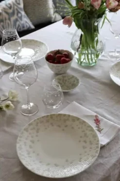 Wik & Walsøe Slåpeblom Middagsallerken Ø 28 cm - Porcelæn - Varm grå