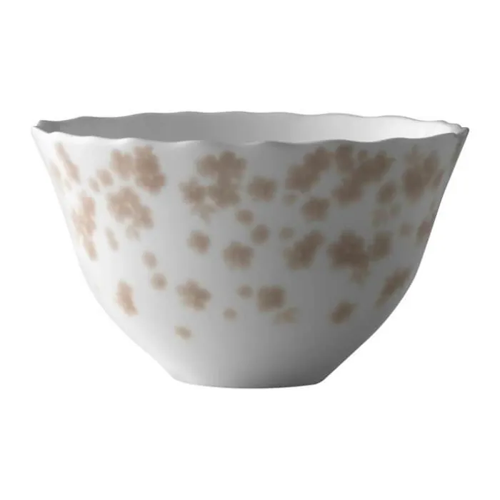 Wik & Walsøe Slåpeblom Skål Ø 14 cm - Benporcelæn - Hvid/rosa