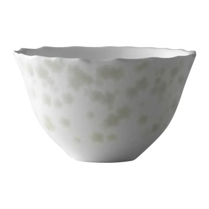 Wik & Walsøe Slåpeblom Skål Ø 14 cm - Benporcelæn - Hvid/varmgrå