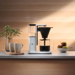 Wilfa Zense Kaffemaskine 1,25 liter - 6 min. Bryggetid - Autosluk- Sølvfarvet