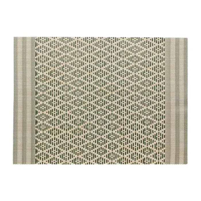 Winkler Kadra Dækkeserviet - 6 stk. B 33 x L 45 cm - Pvc/polyester - Grøn