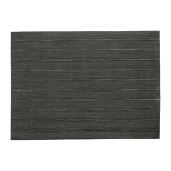 Winkler Manoka Dækkeserviet - 6 stk. B 33 x L 45 cm - Pvc/polyester - Carbon