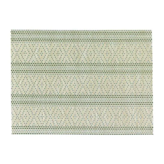 Winkler Panama Dækkeserviet - 6 stk. B 33 x L 45 cm - PVC/polyester - Grøn