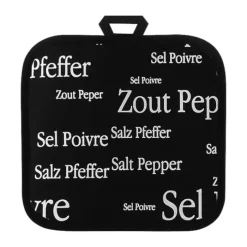 Winkler Sel&Poivre Grydelap B 20 x L 20 cm - Bomuld - Sort