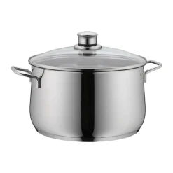 WMF Diadem Plus Gryde m. låg 6 liter - Rustfrit stål/glas
