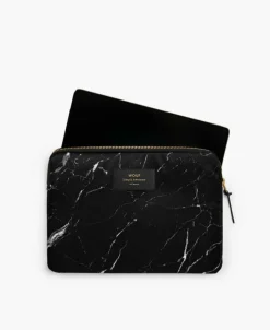 Wouf Black Marble iPad sleeve H 16,9 x 24 cm - Sort marmor