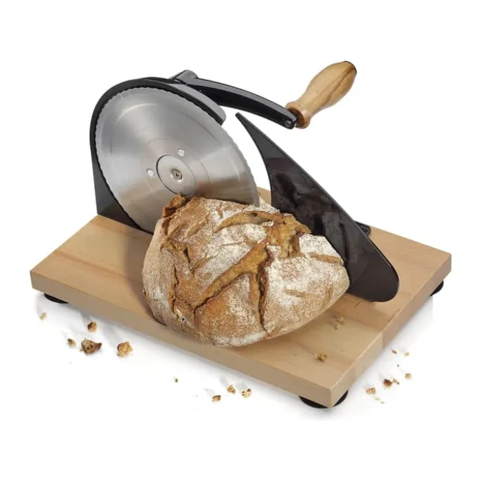 Zassenhaus Brødskærer H 19 x B 25 x L 30 cm - Rustfrit stål/bøgetræ - Natur
