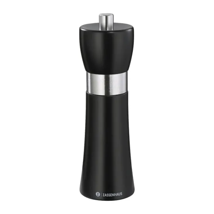 Zassenhaus Hamborg Peberkværn H 18 cm - Bøgetræ/rustfrit stål - Sort