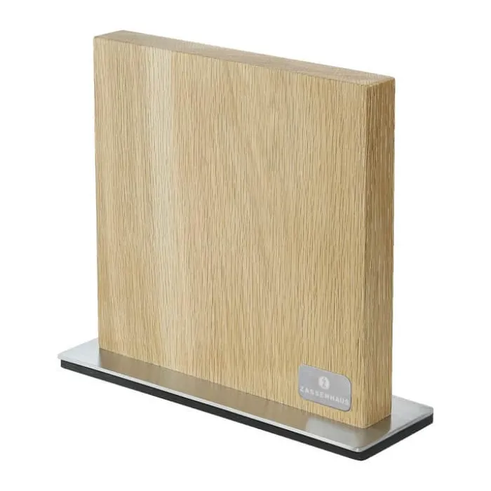 Zassenhaus Knivblok H 28 x B 9 x L 25,5 cm - Egetræ - Natur