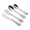 Zilverstad Børnebestik - 4 dele L 25 cm - Rustfrit stål - Multifarvet