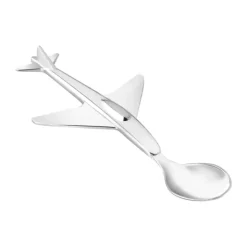 Zilverstad Børneske Flyvemaskine L 17 cm - Rustfrit stål