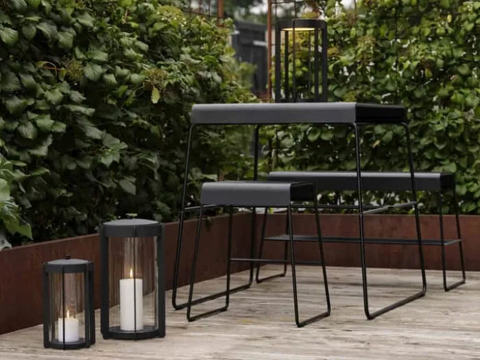 Zone A-Café Bord H 72 x B 58 x L 75 cm - Stål - Black