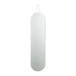 Zone A-Wall Vægspejl L 120 x B 30 cm - Metal/glas - Soft grey
