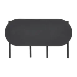 Zone Disc Bænk H 45 x B 33 x L 80 cm - Stål - Black