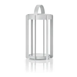 Zone Firefly LED Lanterne H 30 x Ø 19 cm - Aluminium - Soft Grey