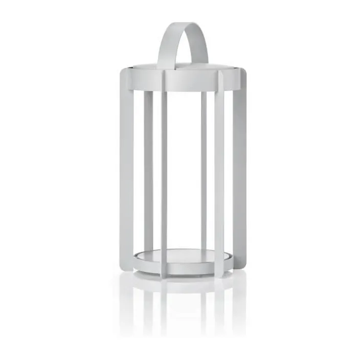 Zone Firefly LED Lanterne H 30 x Ø 19 cm - Aluminium - Soft Grey