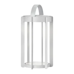 Zone Firefly LED Lanterne H 30 x Ø 19 cm - Aluminium - Soft Grey