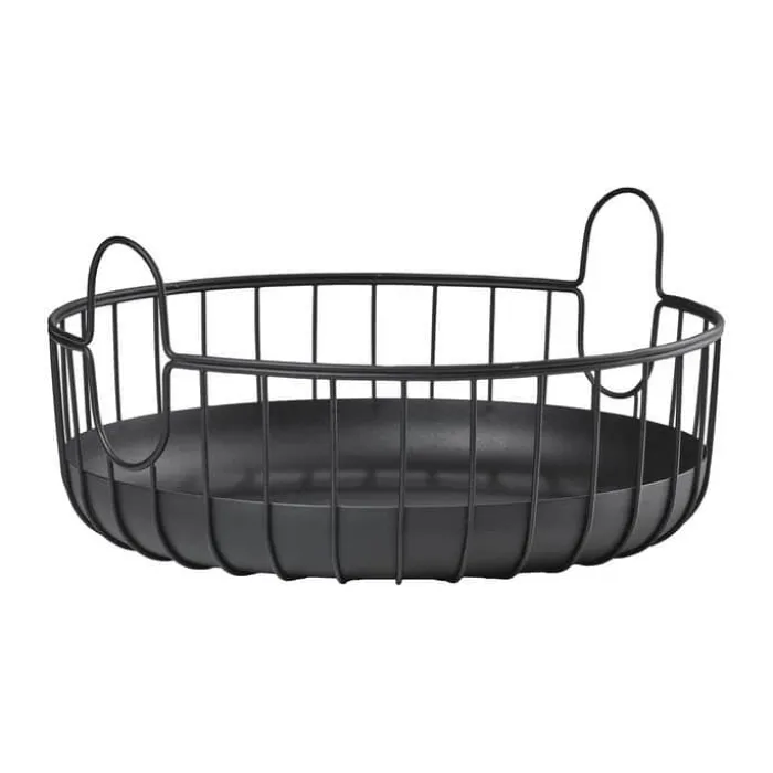 Zone Inu Kurv Ø 38 x H 18 cm - Stål - Sort