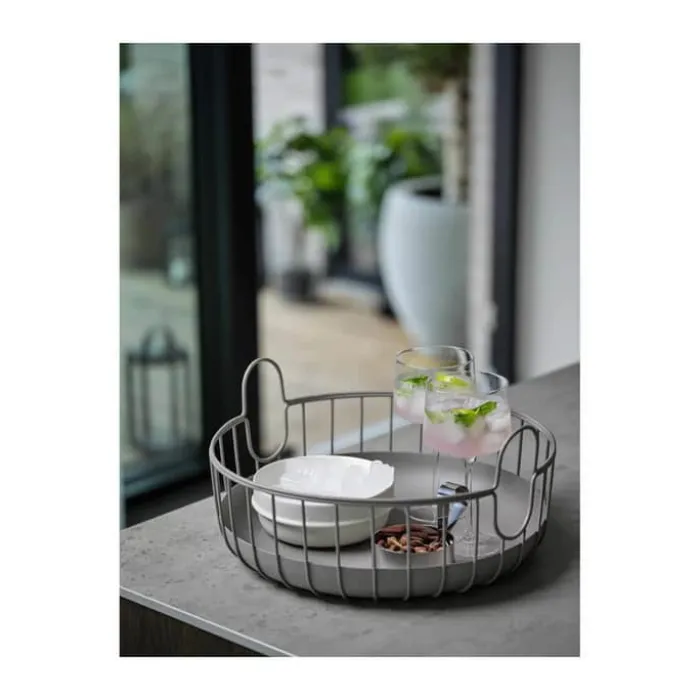 Zone Inu Kurv Ø 38 x H 18 cm - Stål - Taupe