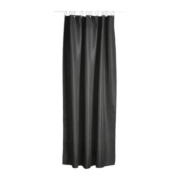 Zone Lux Badeforhæng B 180 x L 200 cm - Polyester - Sort
