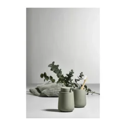 Zone Nova One Sæbedispenser H 11,5 cm - Stentøj m. softtouch - Matcha green