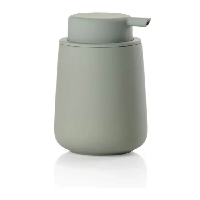 Zone Nova One Sæbedispenser H 11,5 cm - Stentøj m. softtouch - Matcha green