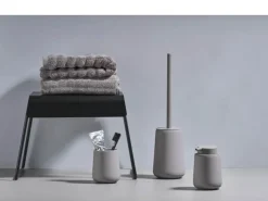 Zone Nova One Toiletbørste H 37 cm - Porcelæn/soft touch - Gull Grey