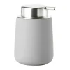 Zone Nova Sæbedispenser H 11,5 cm/0,25 liter - Porcelæn/softtouch - Soft Grey