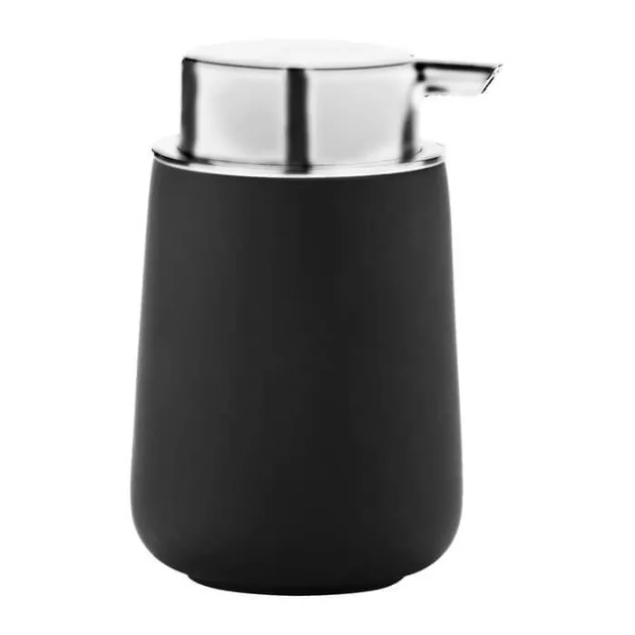 Zone Nova Sæbedispenser H 11 cm - Porcelæn - Sort