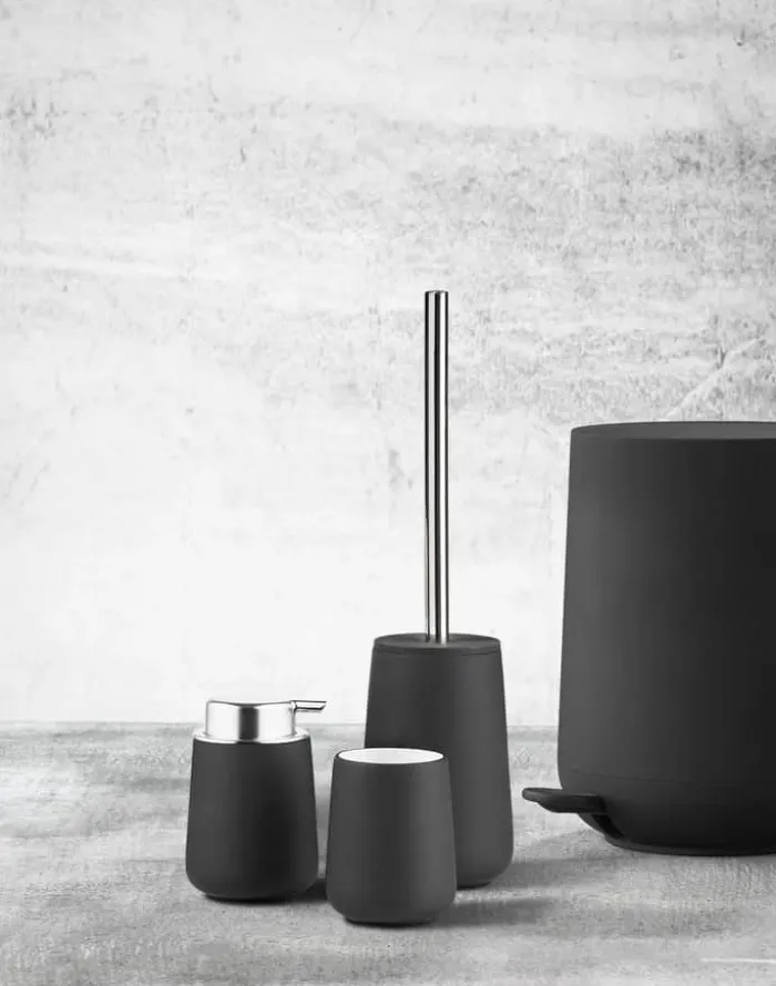 Zone Nova Sæbedispenser H 11 cm - Porcelæn - Sort