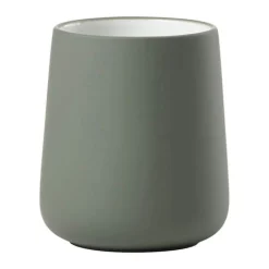 Zone Nova Tandbørstekrus H 10 cm - Stentøj - Olivengrøn