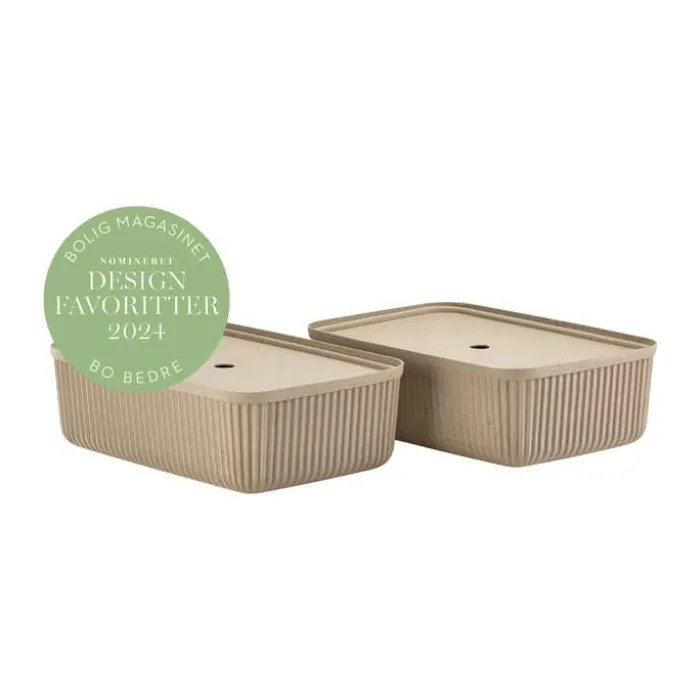 Zone Pulp Opbevaringsboks H 15 x B 32 x L 48 cm - Papir - Natural Brown
