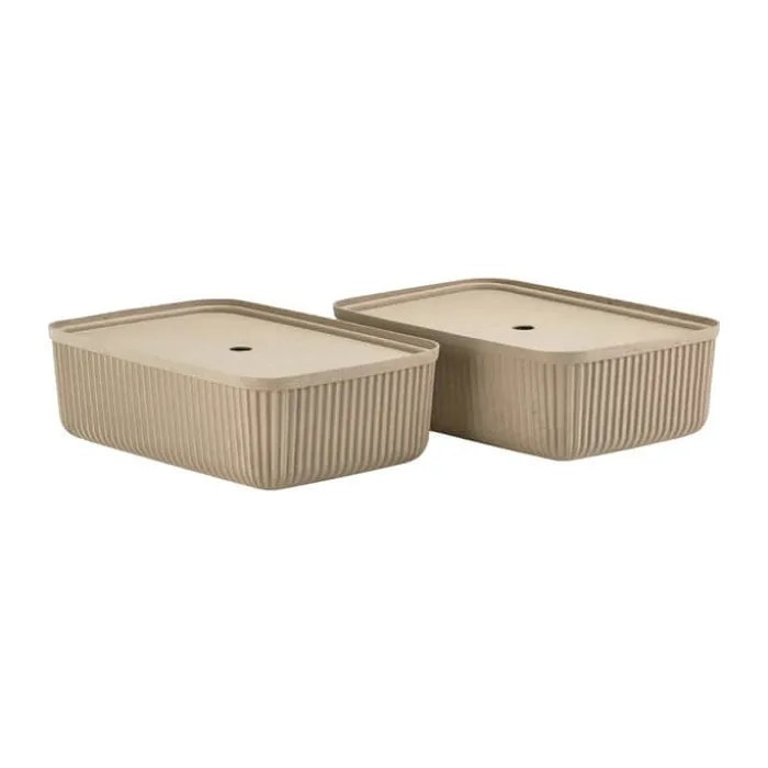 Zone Pulp Opbevaringsboks H 15 x B 32 x L 48 cm - Papir - Natural Brown