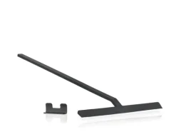 Zone Rim Bruseskraber m. holder L 52 cm - Silikone/metal - Sort