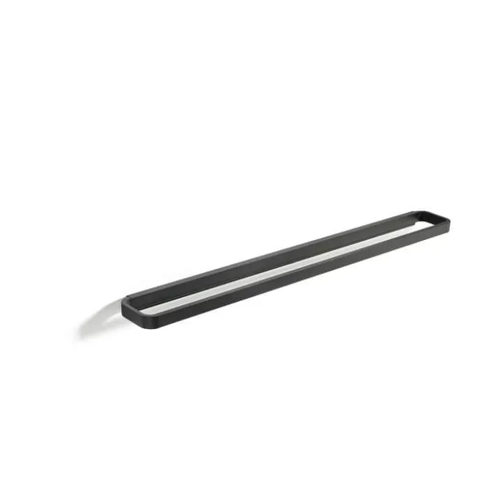Zone Rim Håndklædestang B 7,5 x L 70 cm - Aluminium - Sort