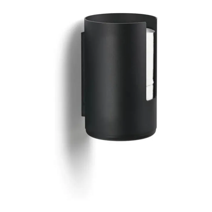Zone Rim Toiletpapiropbevaring til væg H 21,8 cm - Aluminium - Sort