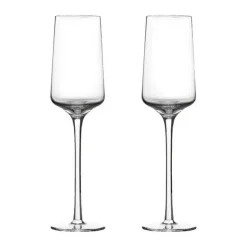 Zone Rocks Champagneglas - 2 stk. 23 cl - Krystalglas - Klar