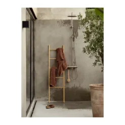 Zone Sauna Badehåndklæde B 70 x L 140 cm - Bomuld - Terracotta