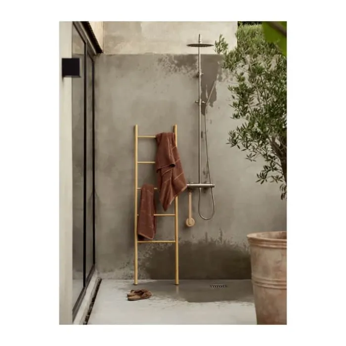 Zone Sauna Badehåndklæde B 70 x L 140 cm - Bomuld - Terracotta