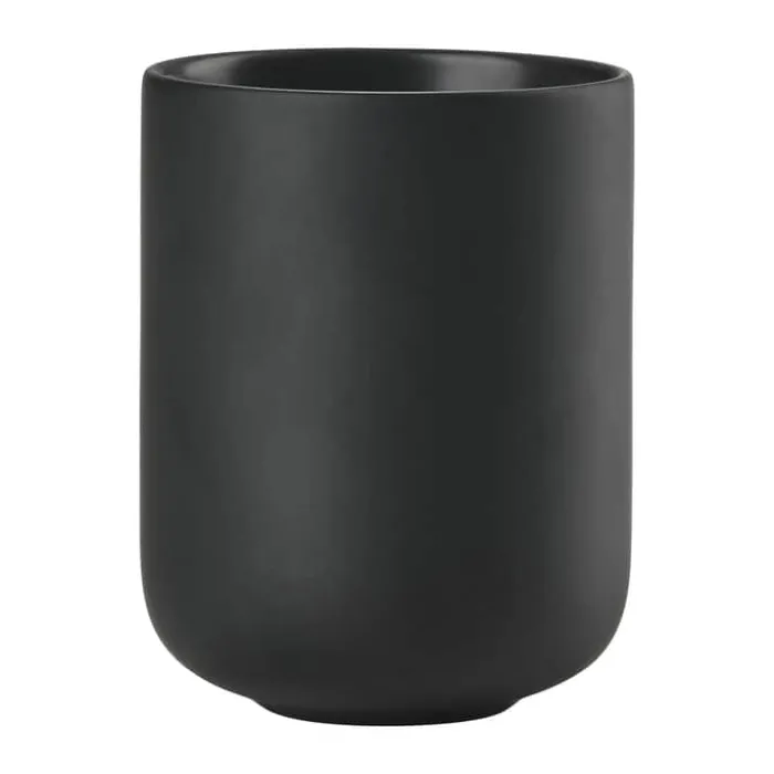 Zone Sensu Tandbørstekrus H 9,5 cm - Stentøj - Sort