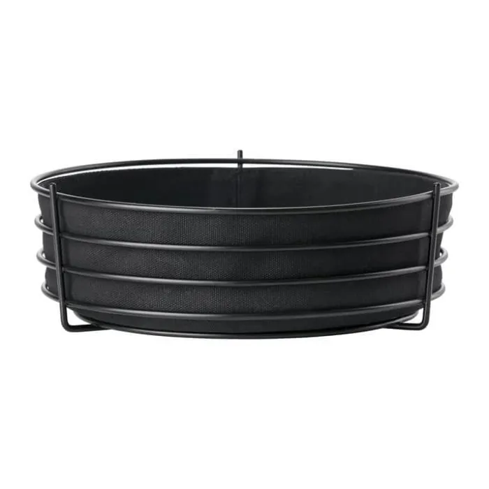 Zone Singles Brødkurv Ø 25,5 cm - Bomuld/Metal - Black