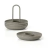 Zone Singles Æggebæger m. holder - 4 stk. H 9,5 cm - Silikone - Taupe